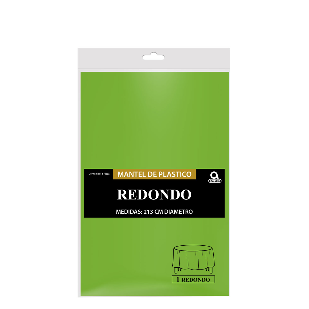 Mantel Redondo Verde Kiwi