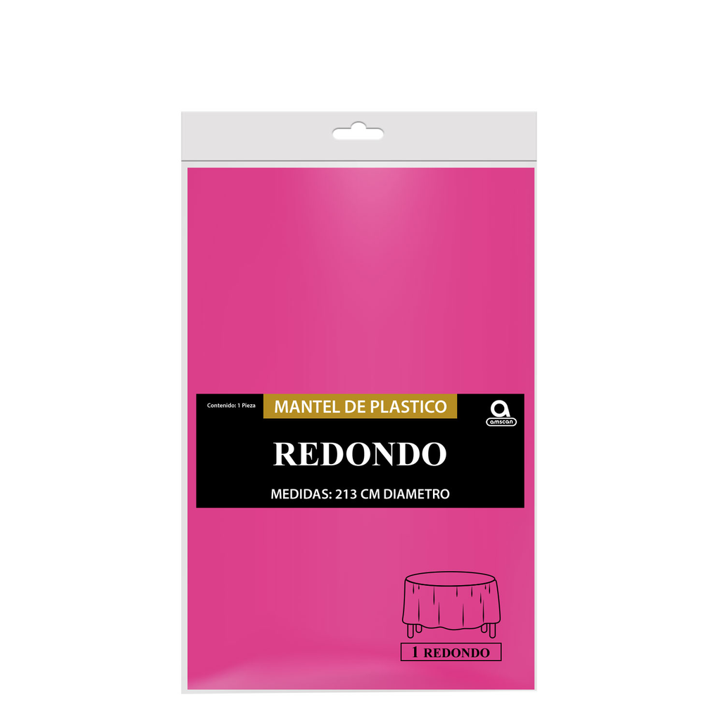 Mantel Redondo Magenta