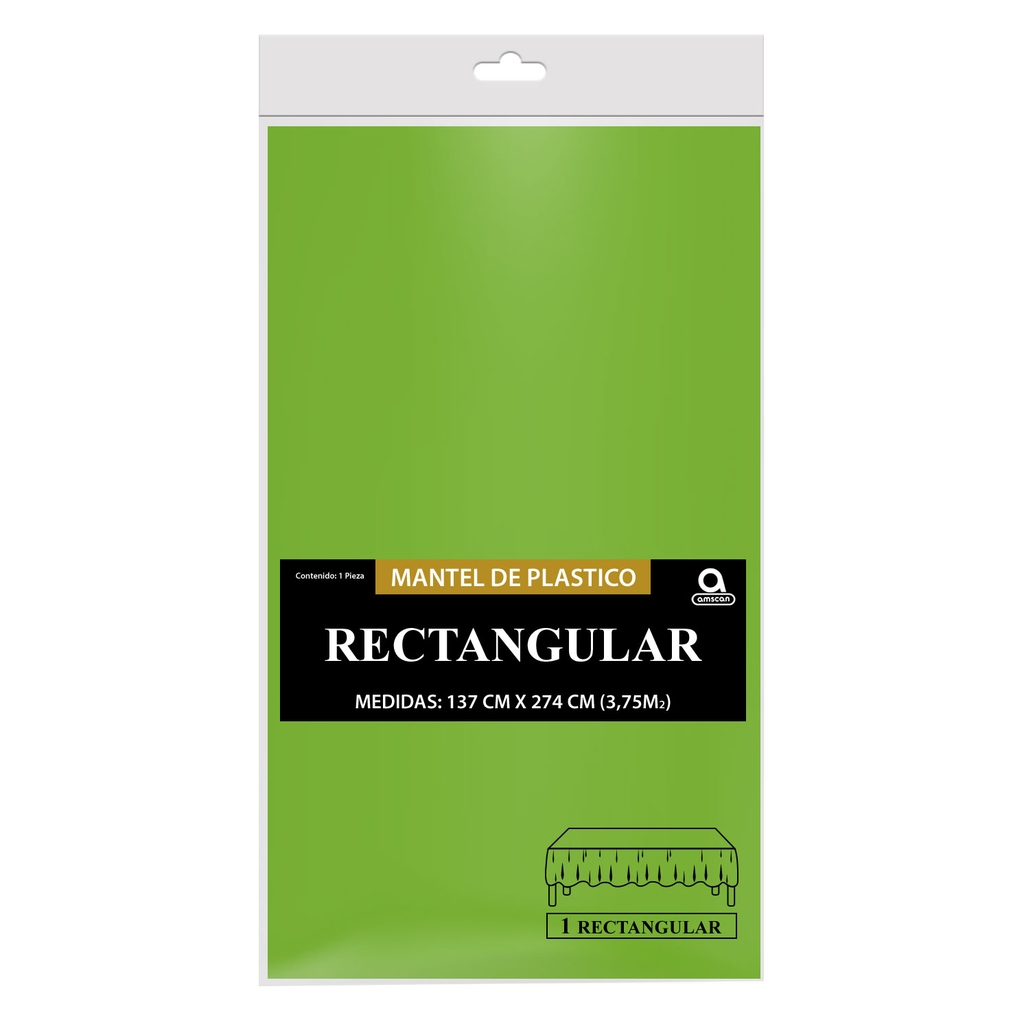 Mantel Rectangular Verde Kiwi