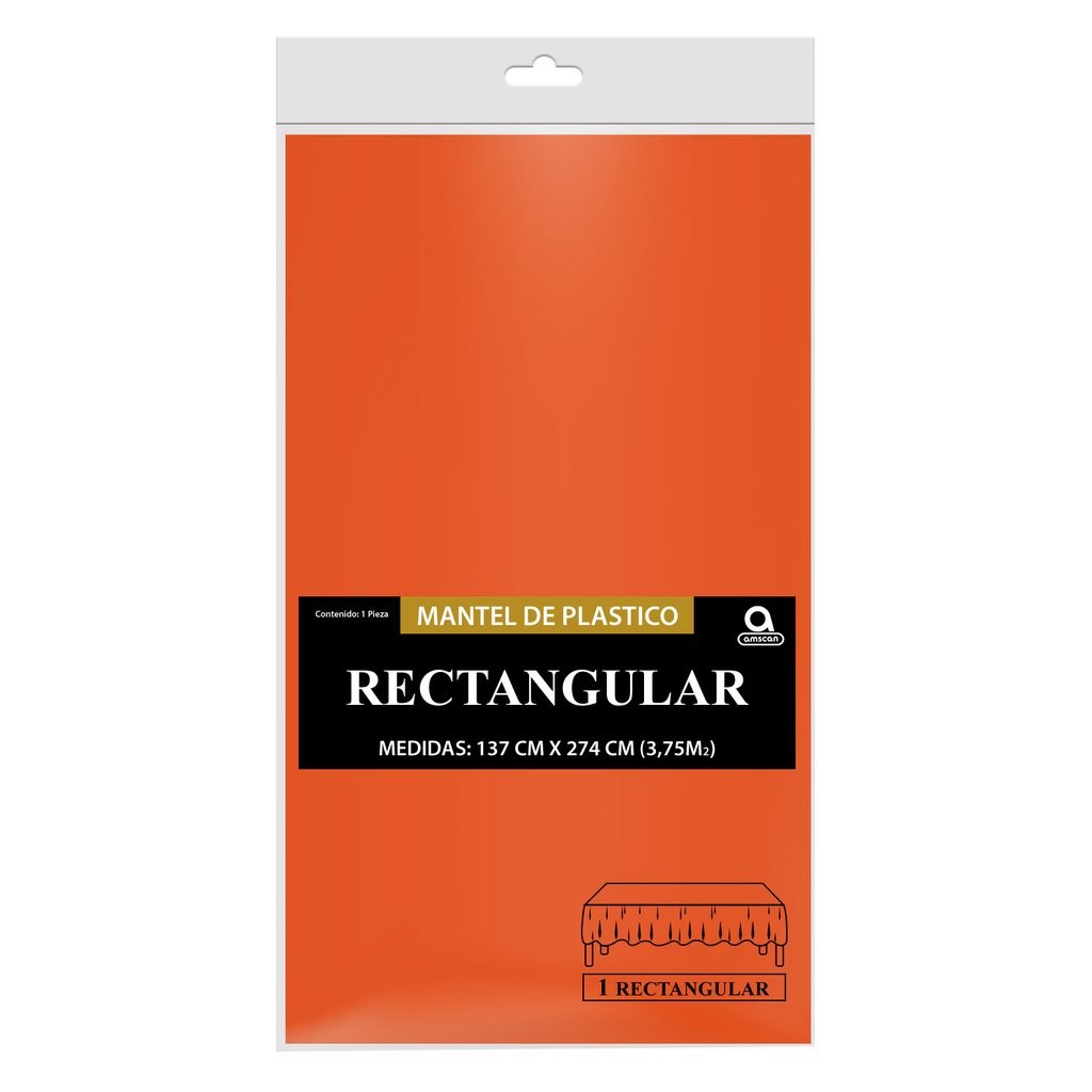 Mantel Rectangular Naranja