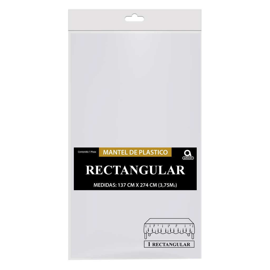 Mantel Rectangular Blanco