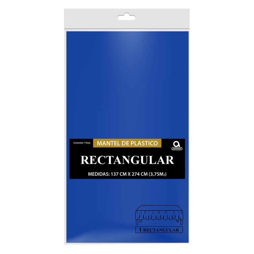Mantel Rectangular Azul Rey