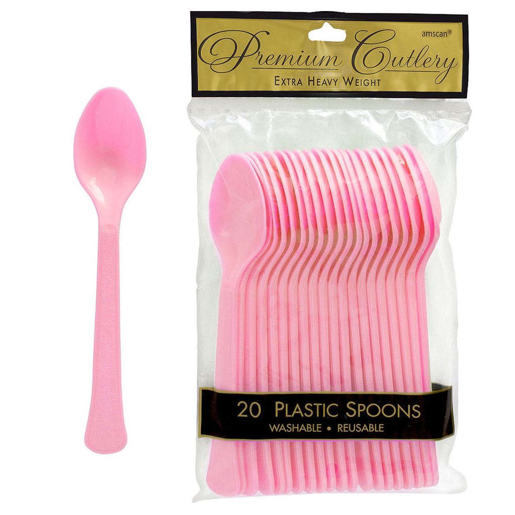 Cucharas Rosa Bebe 20 pz