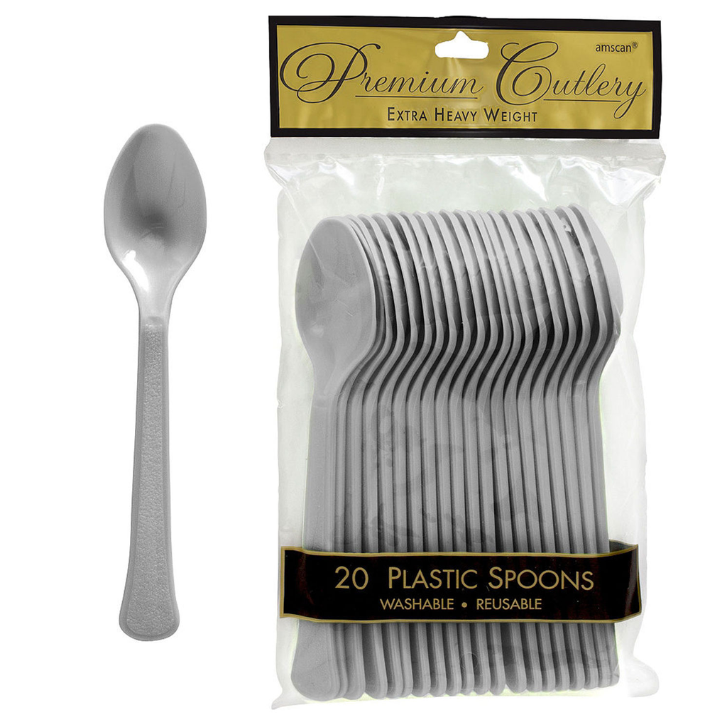 Cucharas Plata 20 pz
