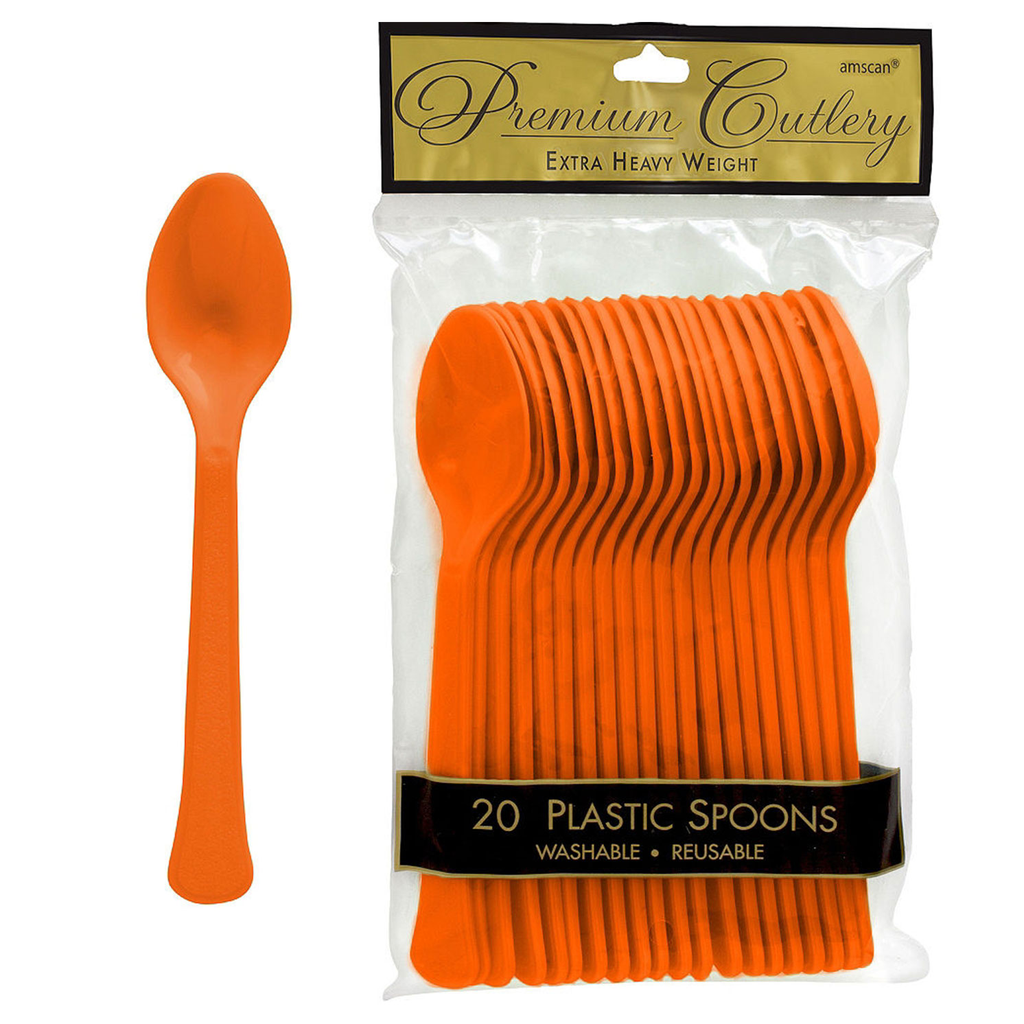 Cucharas Naranja 20 pz