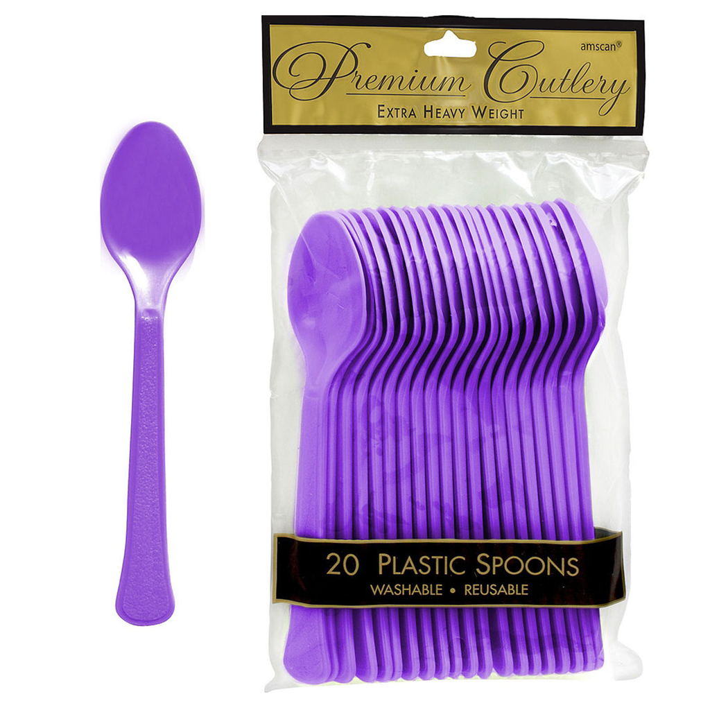 Cucharas Morado 20 pz