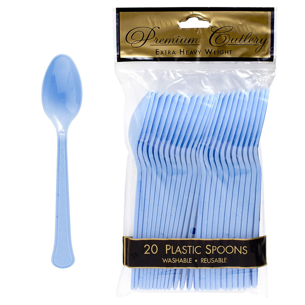 Cucharas Azul Pastel 20 pz