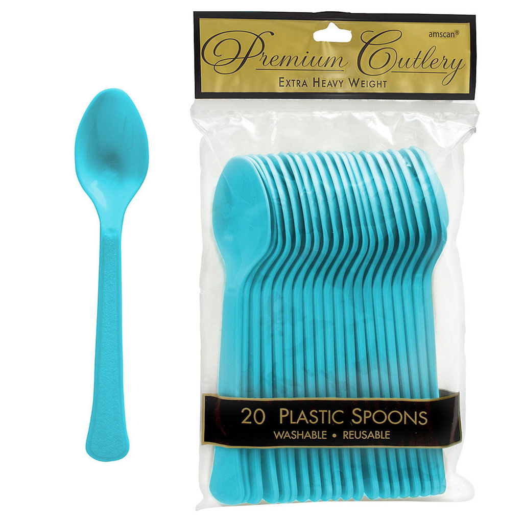 Cucharas Azul Caribe 20 pz