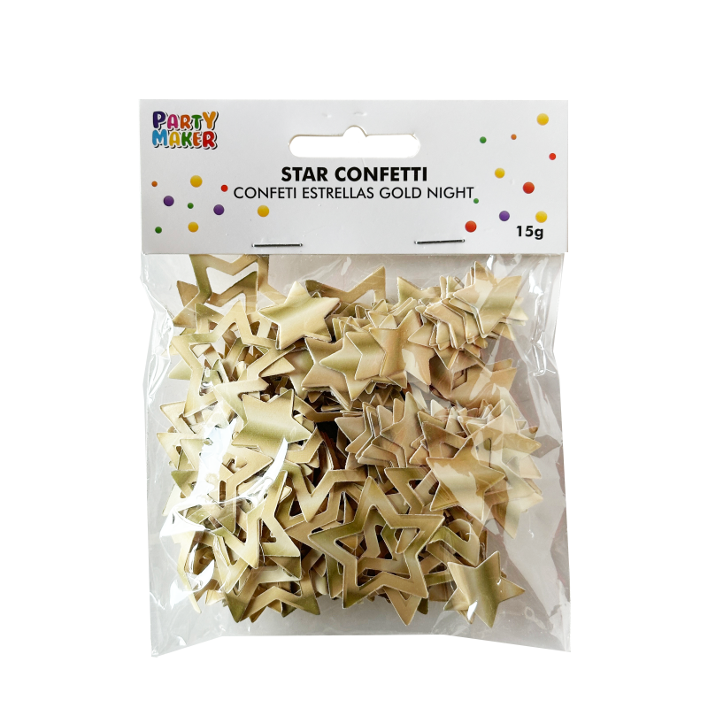 Confetti Estrellas Gold Night