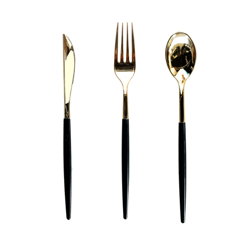 Cubiertos Premium Negro 15 pz