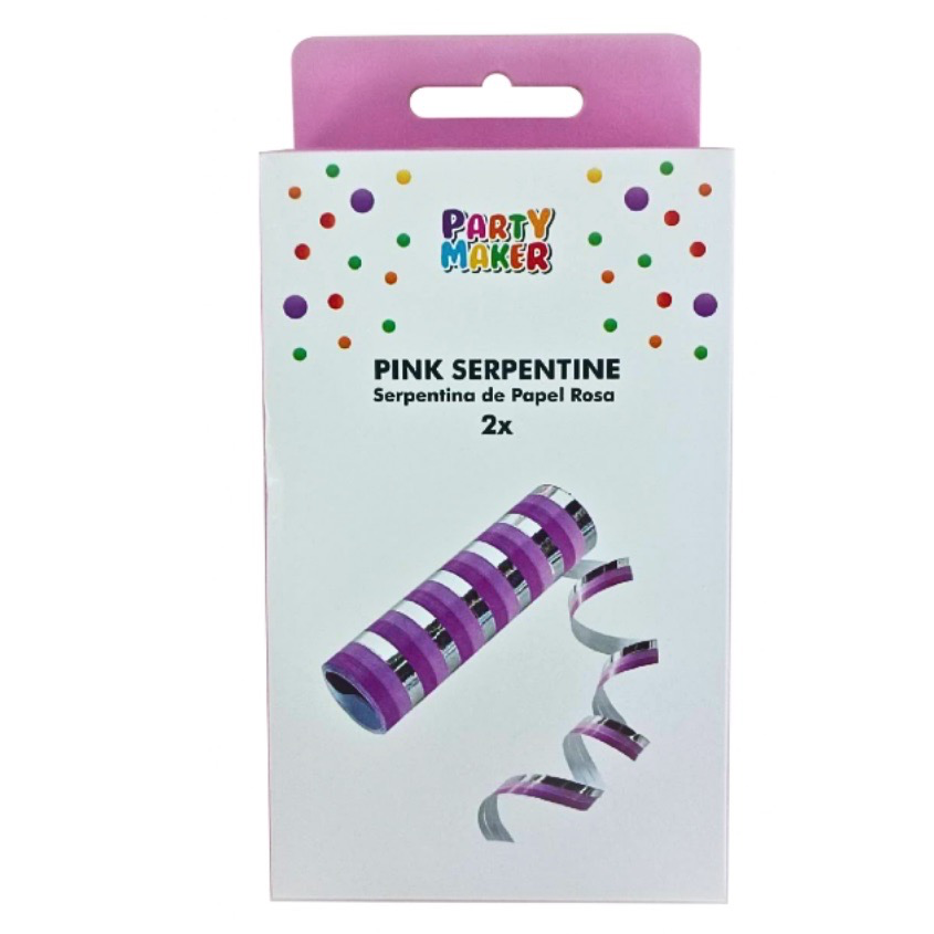 Serpentina de Papel Tonos Rosa