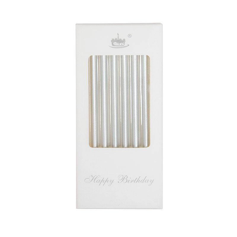 Velas Metalicas Plata
