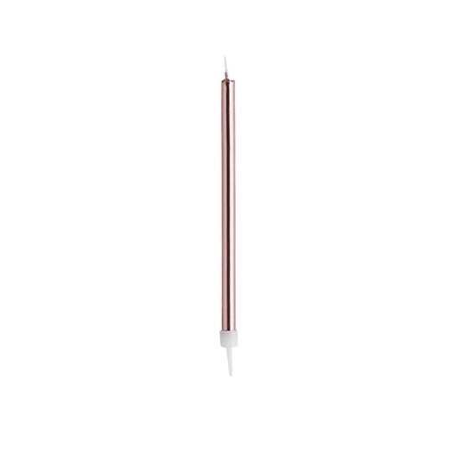 [P07.CGL216R/Q] Candles & holders Rose Gold skinny C/12