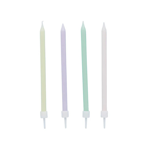 [P07.HBGP121] Candles pastel skinny candles C/12