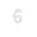 Candle giant pastel sprinkle no.6