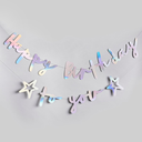Iridescent 'Happy Birthday To You' Card Banner x2 2m