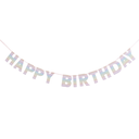 Eco Rainbow 'Happy Birthday' Card Banner 2m