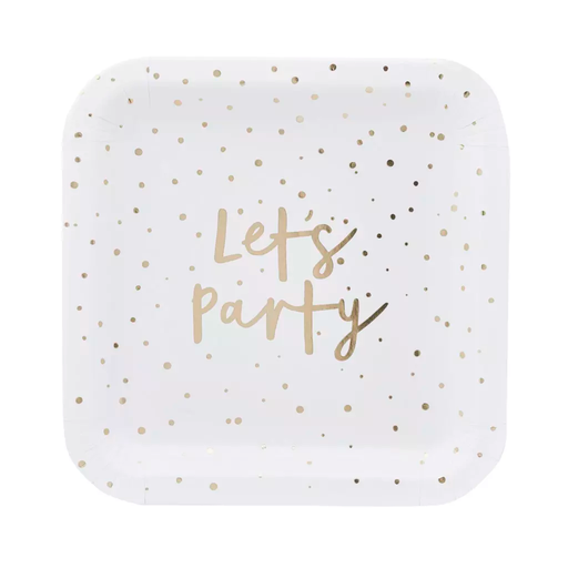 [P07.HBMM141] Plato 9 Gold 'Let's Party' Paper' C/8