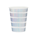 Cup Foil Iridescent Striped C/10