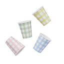 Cup Gingham paper C/8