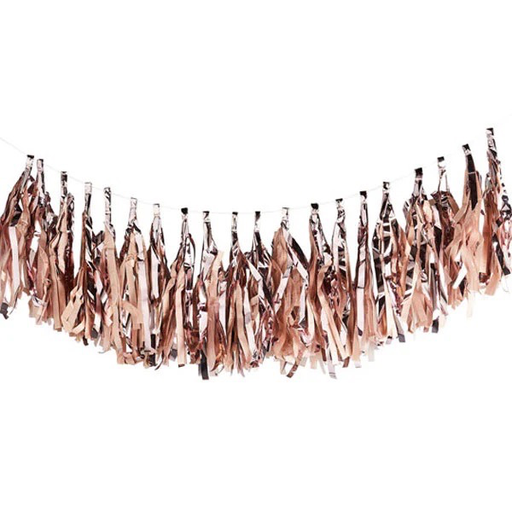 [P07.RG014] Rose Gold Tassel Garland 3mt