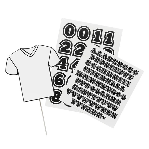 [P07.HBFB105] Cake Topper football shirt w/sticker