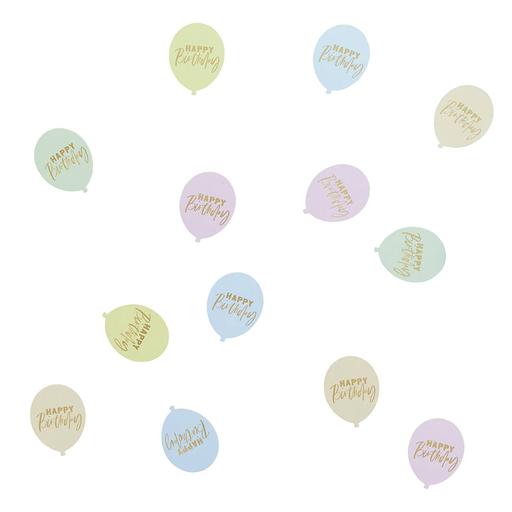 [P07.HBPP208] Table Scatter pastel happy birthday balloon shaped 10g