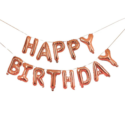 [P07.HBGP162] Ballon Garland rose gold 'happy birthday' 16''