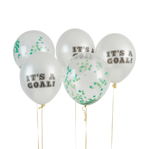 [P07.HBFB109] Ballons football 'it's a goal!' latex 12'' 5pcs