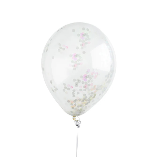 [P07.HBMM108] Confetti Ballons iridescent 12"  (5xpk)
