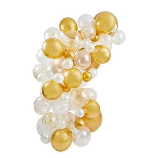 [P07.HBMM205] Gold Balloon Arch 64pz