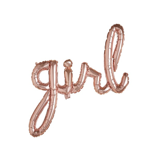 [P07.HBGP112] Foil Ballon rose gold 'girl'