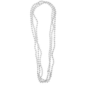 Collar Mardi Gras Plateado 12pz