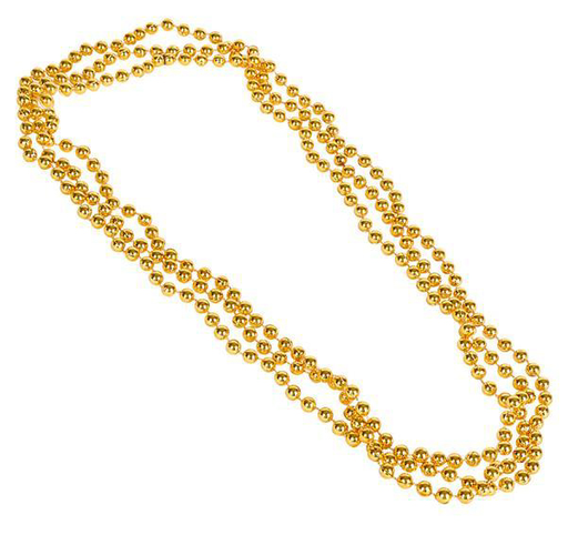 [P05.732] Collar Mardi Gras Dorado 12pz