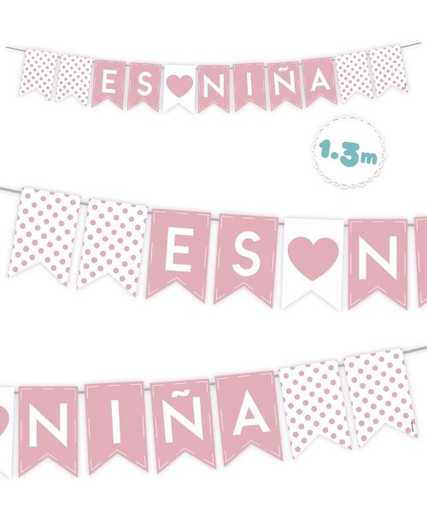 [P04.PH033] Banderín Es Niña