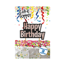 Cake Topper Rosa Metálico