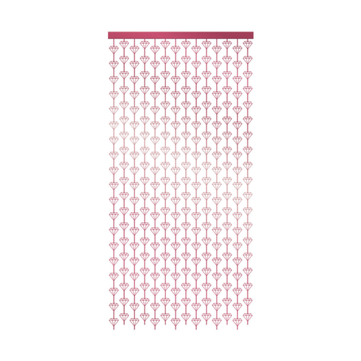 [P04.5599/3] Cortina Figuras Diamante Rosa