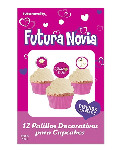 [P04.5212/5] Palillo Bride to Be Rosa 12pz