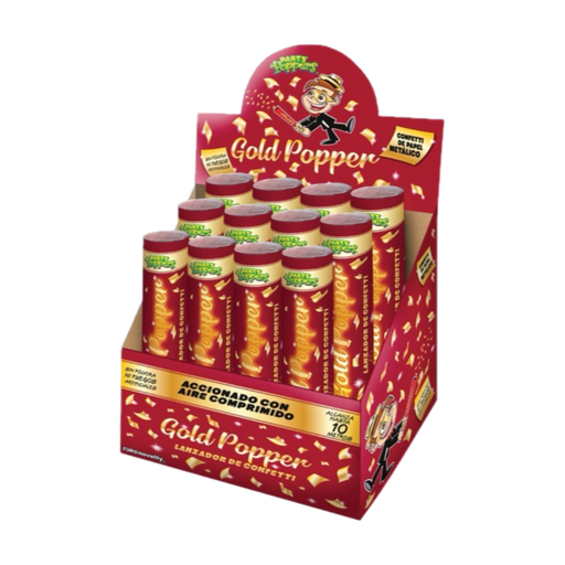 [P04.5345/1] Party Popper 20cm Gold