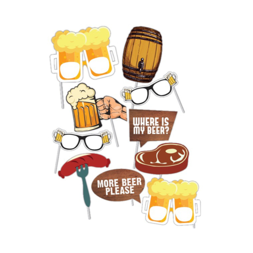 [P04.5316/5] Photo Props Beer-Day 10pz