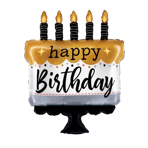 [GW.25281-P] Satin Metallic BDay Cake SShp