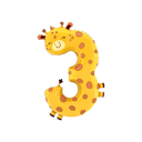 The Puppyloons - Number 3 Giraffe