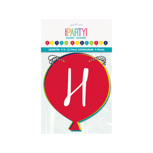 [P06.74778] Banner Shaped Ballon Party Birthday