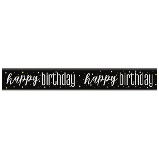 [P06.82257] Glitz Black Prism Banner 9ft