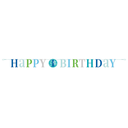 Letter Banner Blue Dots 1st Bday