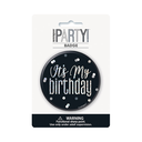 Glitz Black Boton It's my Bday
