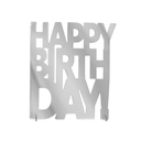 Centro de Mesa Silver Happy Birthday