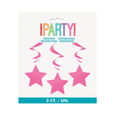 Hng Swirl Pink Star 3pz