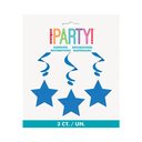 Hng Swirl Royal Blue Star 3pz