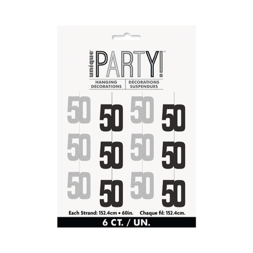 [P06.87158] Glitz Black 50 Hanging Dec